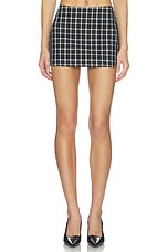 Suiting Checkered Mini Skirt - thumbnail 4