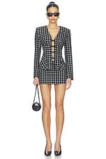 Suiting Checkered Mini Skirt - thumbnail 8
