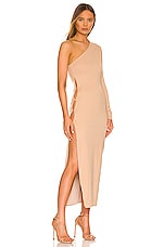 Not Yours To Keep Kyrie Midi Dress in Soft Sand | REVOLVE
