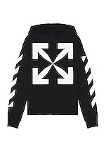 Product image of OFF-WHITE Diagonal Arrow Zip Hoodie. Click to view full details