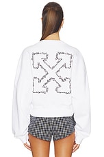 Embroidered Arrow Script Sweatshirt - thumbnail 7