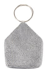 Ellie Crystal Mesh Ring Handle Bag