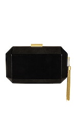 Product image of olga berg Lia Facetted Clutch With Tassel. Click to view full details