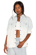 Product image of One Teaspoon Capri Blue Bleached Out Western Denim Shirt. Click to view full details