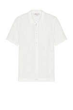 Crochet Knit Button Up Shirt