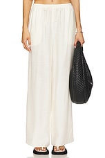Textured Gauze Wide Leg Pant