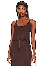 Product image of onia Textured Linen Sweater Scoop Tank. Click to view full details
