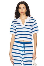 Linen Cropped Polo