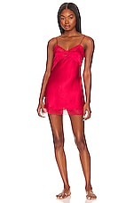 Only Hearts Silk Charmeuse Mini Slip in Tango | REVOLVE