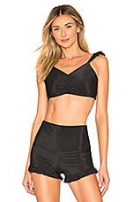 onzie Le Femme Short in Black Rib | REVOLVE