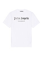 Product image of Palm Angels Rhinestone Sprayed Classic Tee. Click to view full details