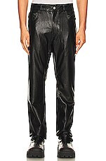 Product image of Pleasures Vegan Leather 5 Pocket Pant. Click to view full details