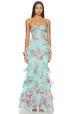 Flora Mist Long Dress - thumbnail 4