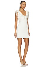 Isadora Knit Beaded Sleeve Mini Dress - thumbnail 5