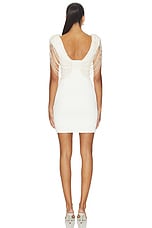 Isadora Knit Beaded Sleeve Mini Dress - thumbnail 6
