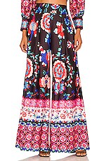 Nightflower Wide Leg Pant White - PatBo