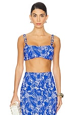 Stretch Jacquard Cropped Top