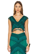 Fringe Trim Cropped Top