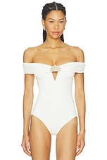 Cora Knit Off Shoulder Bodysuit - thumbnail 5