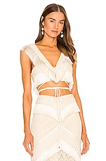 Samba Fringe Trim Cropped Top