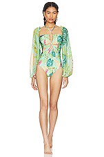 Tropicalia Laceup One Piece with Removeable Sleeves
