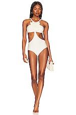 Product image of PatBO Beaded Flower Bodysuit. Click to view full details