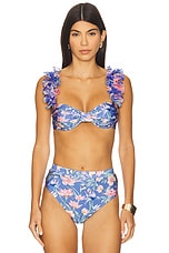 Amaryllis Flutter Bikini Top