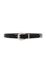 Slim Modern Faux Fur Rodeo Belt - thumbnail 8