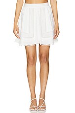 Pesci C Skirt in Celeste Check