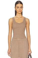 Structured Rib Bra Friendly Tank - thumbnail 3