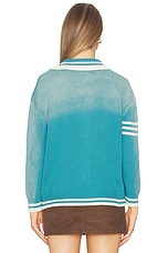Varsity Patch Collared Cardigan - thumbnail 7