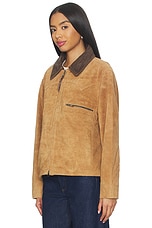 Suede Terracotta Work Jacket - thumbnail 5