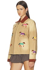 Lariat Horse Embroidered Work Jacket - thumbnail 7