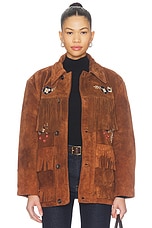 Hand Embroidered Suede Fringe Jacket - thumbnail 4