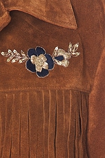 Hand Embroidered Suede Fringe Jacket - thumbnail 8