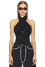 Draped Bodysuit