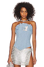 Product image of Poster Girl Calamity Corset Top. Click to view full details