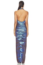 Rohu Lake Print Long Dress - thumbnail 6