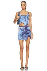 Mila Denim Print Tank Top - thumbnail 7