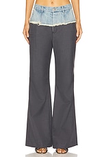 Denim Combo Suit Pants