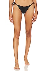 Product image of PQ Ruched Tie Teeny Bikini Bottom. Click to view full details