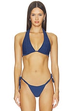 X Alice + Olivia Macrame Halter Bikini Top - thumbnail 4