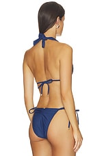X Alice + Olivia Macrame Halter Bikini Top - thumbnail 6