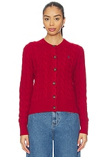 Cable Knit Wool Cashmere Cardigan - thumbnail 5