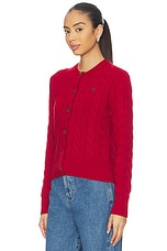 Cable Knit Wool Cashmere Cardigan - thumbnail 6