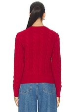 Cable Knit Wool Cashmere Cardigan - thumbnail 7