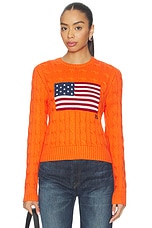 Cotton Crewneck Pullover Sweater - thumbnail 4