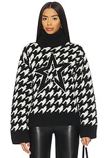 Chunky Houndstooth Sweater - thumbnail 4