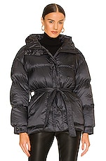 Perfect Moment Over Size Parka II in Black & Snow White | REVOLVE