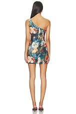 Asymmetrical Shoulder Mini Dress - thumbnail 7
